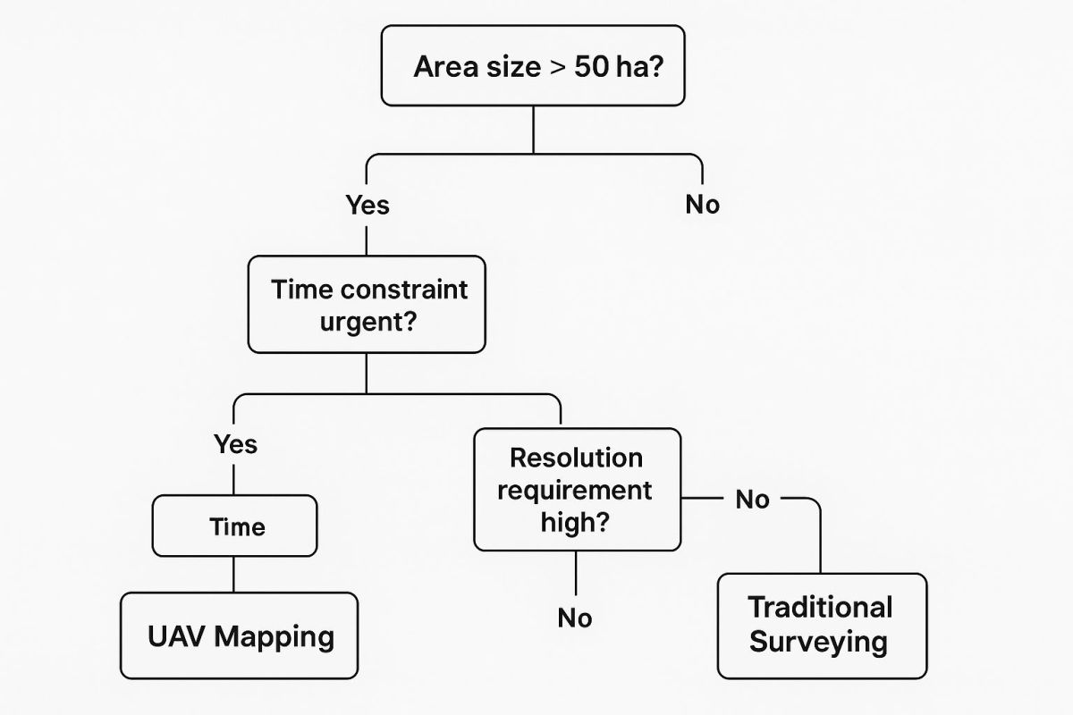 Infographic about uav for mapping