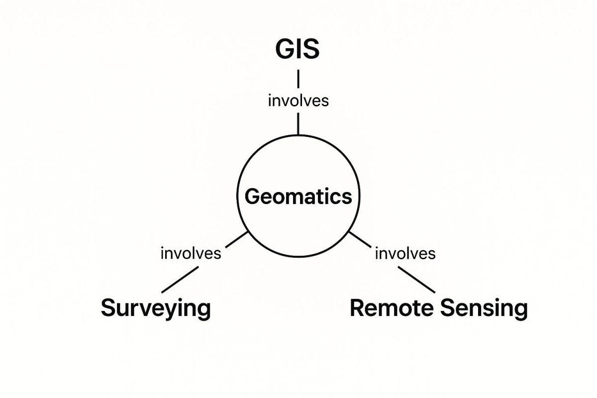 Infographic about what is geomatics