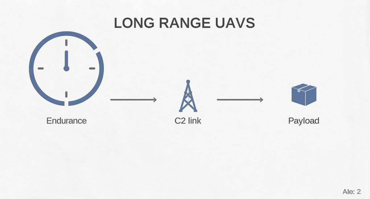 Infographic about long range uav for sale