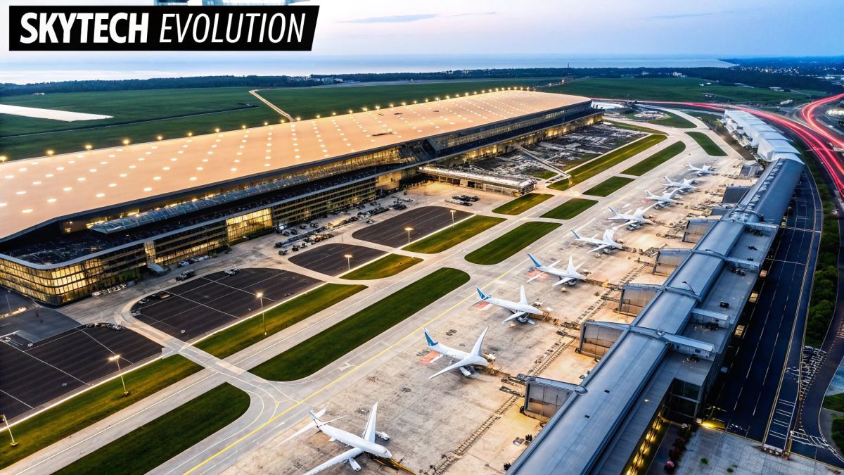 Infographic showing key data about SkyTech Evolution